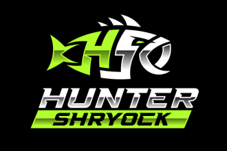 design modern unique outdoor hunting and fishing logo