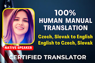 translate czech, slovak to english or english to czech, slovak translation