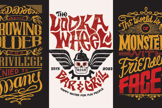 make custom and trendy t shirt design for you