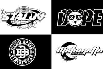 design y2k logo for your clothing brand or streetwear line
