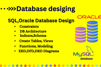 write sql queries, schema, erd, database  sql server, oracle