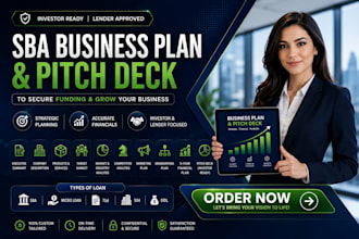 prepare an sba business plan for the loan approval