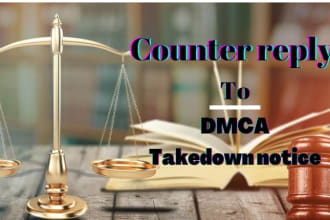 send counter dmca notice to respond false dmca takedown notice