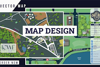 create event or festival vector illustrative maps