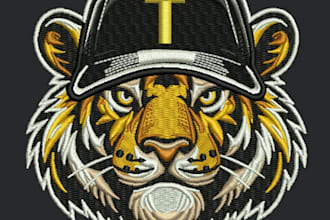 do embroidery digitizing logo into dst pes pxf an hour
