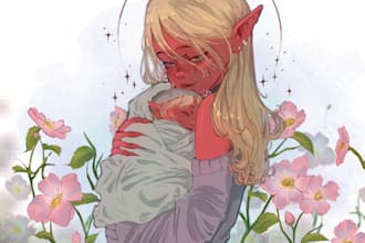 draw anime, games, or original characters art