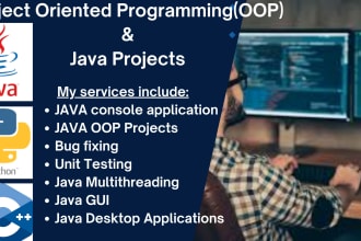 do java oop projects for you