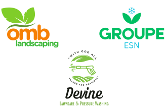 design professional landscape, grass trimming, and lawn care logo