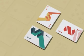 design creative poker cards set