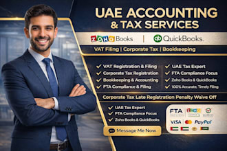 do bookkeeping vat filing, registration, and corporate tax uae