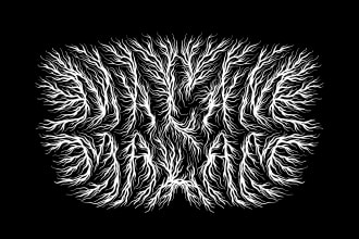 create amazing death metal, brutal font, black metal font