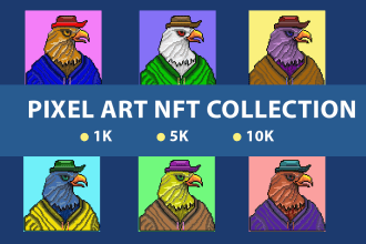 design nft collection in pixel art for your project