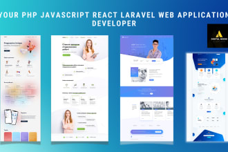 be your php javascript react next js laravel web application developer
