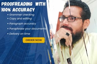 proofread, copyedit, grammer check, paraphrase english text