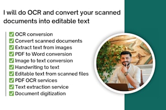 do ocr and convert your scanned documents into editable text