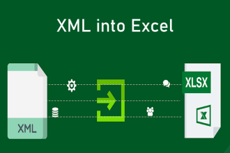 convert XML data to excel file