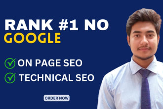 do onpage SEO and technical optimization of your wordpress website