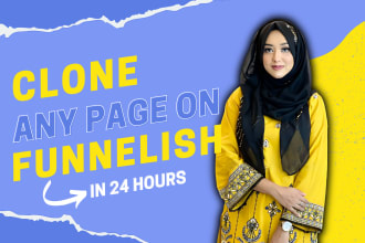 make the exact copy or clone any website on funnelish