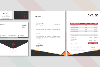 do business card, letterhead, invoice and stationery design