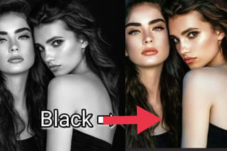 restore and colorize old photo black and white picture color