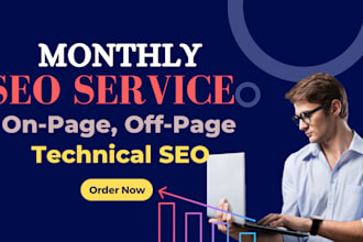 complete white hat monthly SEO service to rank your website on google
