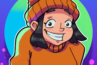 draw your profile picture in cartoon style