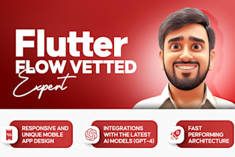 develop flutterflow mobile app and flutterflow web app