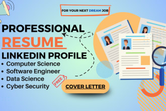write computer science resume, software engineer, data science, linkedin profile