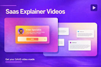 create saas product video or saas motion graphics explainer video