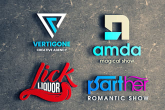 do modern custom geometric polygonal business logo design