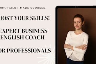be your expert business english coach