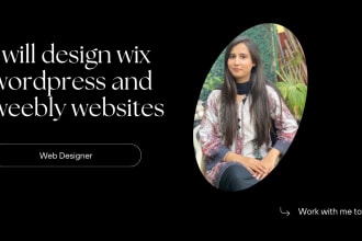 design wix wordpress and weebly websites