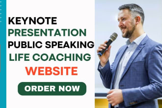 keynote speaker website, life coach website, consulting website, public speaker