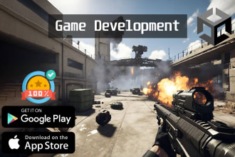 develop amazing unity 3d and 2d game for android, web, PC