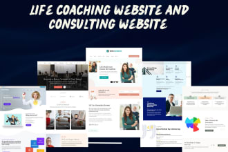 design a life coaching, consulting, and wellness website or landing page for you