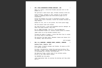 proofread and annotate your screenplay or script