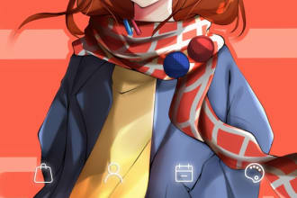 draw your anime character for desktop backgrounds, smartphone