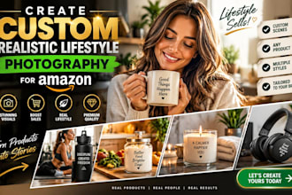create custom realistic lifestyle photography for amazon