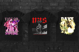 design a bootleg t shirt of your favorite rapper, athlete, actor