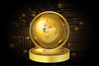 make 3d crypto, meme, gold, cryptocurrency, token, bitcoin logo