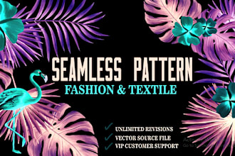 design seamless repeat vector patterns for textile prints