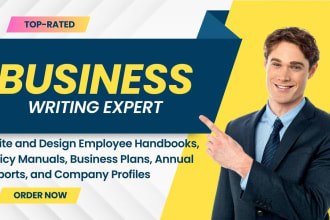 write and design your employee handbook, annual report, and HR documents