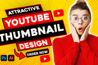 design amazing youtube thumbnail in 2 hours