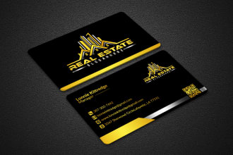do professional luxury minimalist business card design in 6h