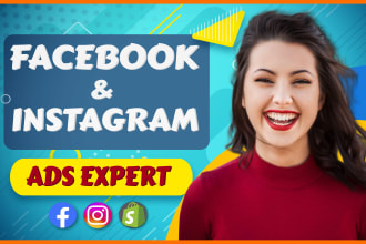 setup and manage facebook ads campaign, instagram ads, shopify fb ads