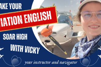 be your aviation english teacher with a pilot license