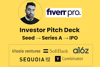 design an investor pitch deck