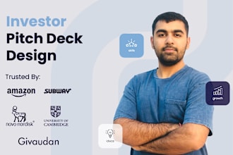 design an investor pitch deck