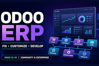 fix, customize, and develop your odoo erp modules