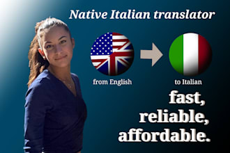 manually translate from english to italian and viceversa